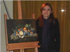 La pittrice Agata Nicolosi